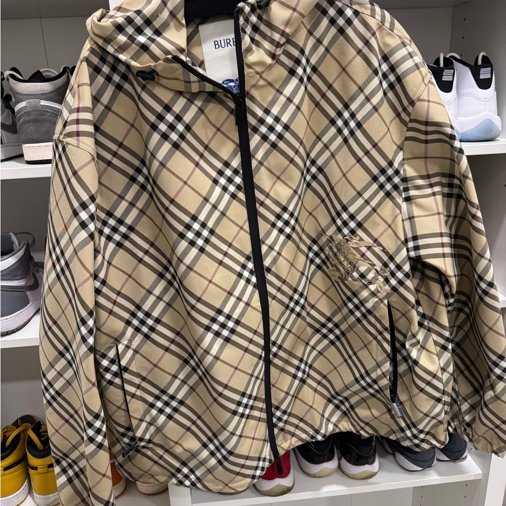 Burberry Beige Checkered Jacket